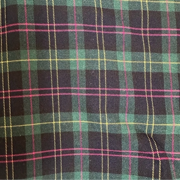 Talbots Wool Blend Plaid Chatham Ankle Pants, Size 12 Petite, Highland Green - Picture 3 of 10